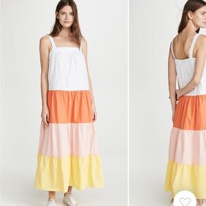 English Factory Color Block Dress